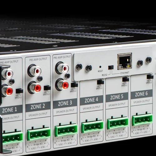 Miniatura 3 de OSD Audio Nero Max12: Amplificador de 6 zonas y 6 fuentes, potencia de 80W, control de audio multisala, integración de aplicaciones para iOS y 12