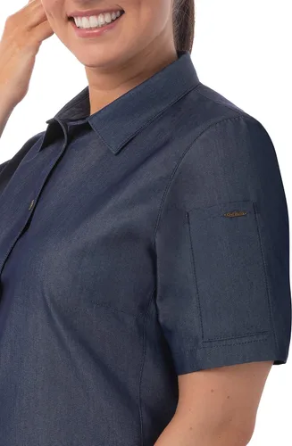 Miniatura 5 de Chef Works Camisa Detroit Denim para mujer