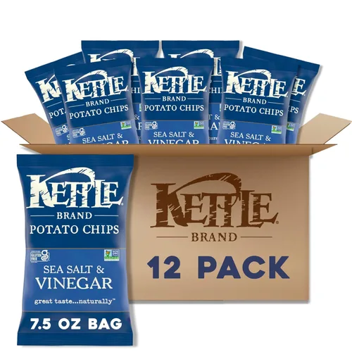 Miniatura 40 de Kettle Brand Papas Fritas, Backyard Barbeque Kettle Chips, Bolsa de Aperitivos, 1.5 Oz