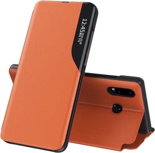 Miniatura 11 de Funda para Huawei P30 Lite, Clear View - Funda de piel sintética con función atril, funda protectora a prueba de golpes, color negro