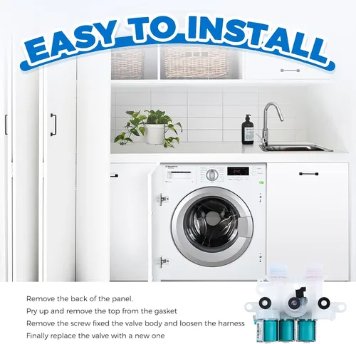 Miniatura 7 de W11096268 Reemplazo de válvula de entrada de agua para lavadora Whirlpool Kenmore Maytag, reemplazo W11220230, W10632527, W10758829, W10853296