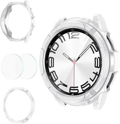 Miniatura 9 de Goton 3 en 1 Accesorios para Samsung Galaxy Watch 3 de 41 mm, 1 Carcasa de Armadura de TPU Resistente + 2 Películas Protectoras de Pantalla
