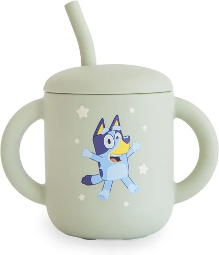 Miniatura 18 de mushie - Taza de entrenamiento de silicona 100% y pajita para niños pequeños 6 meses en adelante (Ballenas)