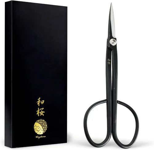 Miniatura 7 de Wazakura Yasugi Steel Made in Japan Ashinaga - Tijeras para bonsái de 8.2 pulgadas (8.268 in), tijeras de podar, herramientas japonesas
