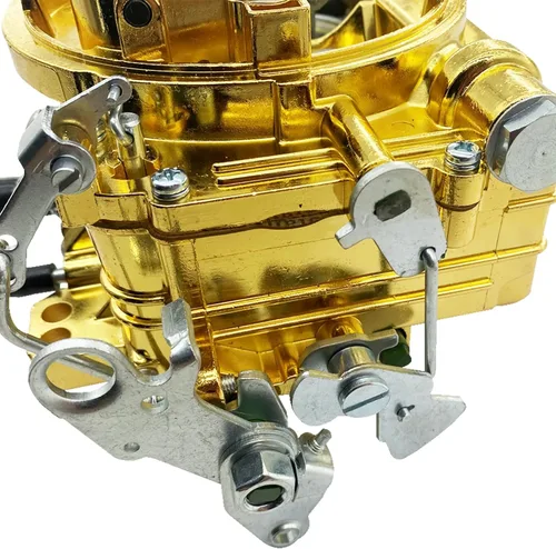Miniatura 4 de 9905 Reemplazo de carburador de 4 barriles para brida cuadrada de carburador de estrangulador manual de 600 CFM (dorado)