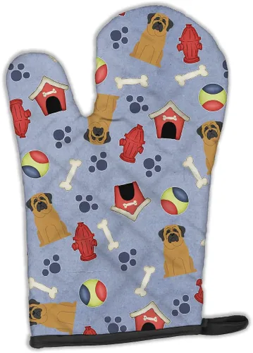Miniatura 365 de Caroline's Treasures BB2732OVMT Dog House Collection Border Collie - Guante de horno grueso resistente al calor para sartenes calientes y horno