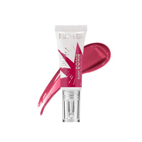 FLOWER Beauty By Drew Barrymore Liquid Blush Makeup Bomb Color Drops - Fórmula ligera sedosa + rubor en crema de gel para mejillas - Acabado