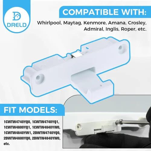 Miniatura 4 de W10240513 Reemplazo de bloqueo de tapa de arandela para Whirlpool, Kenmore, Amana, Maytag Roper, Sears, Reemplaza WPW10240513 PS2579805 AP6017583