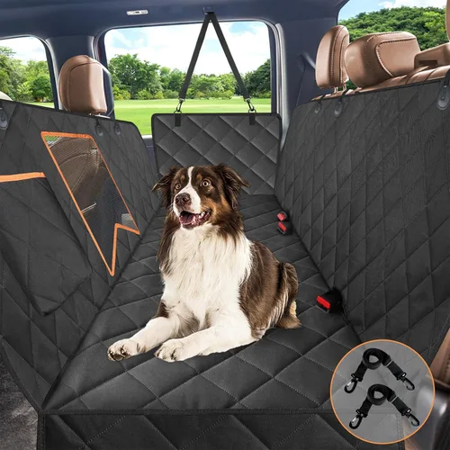 Kytely Funda de asiento de coche para perro, tamaño XL, funda de asiento de perro resistente para asiento trasero, hamaca antideslizante 100%