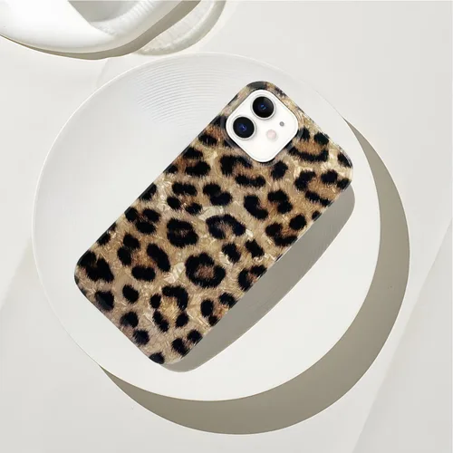 Miniatura 2 de J.west Funda compatible con iPhone 11, funda para iPhone 11, suave y brillante estampado de leopardo perlado con diseño de animales para mujeres