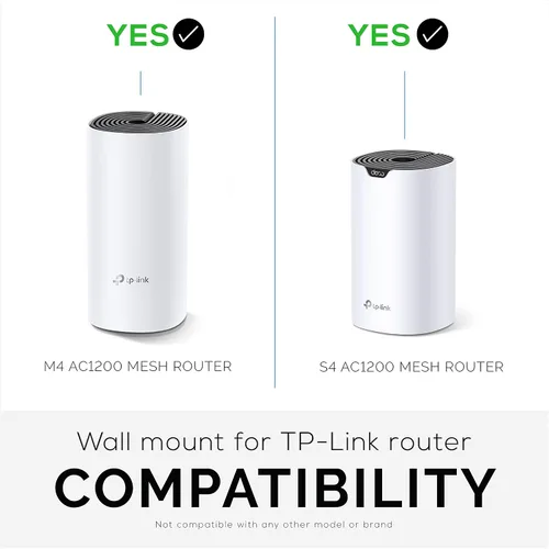 Miniatura 4 de Soporte adhesivo Deco M4 y S4 para montaje en pared para malla WiFi TP-Link, soporte de cinta VHB fuerte, sin tornillos, taladros y no necesita