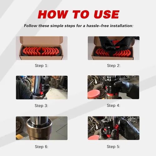Miniatura 4 de MOTO4U Kit de controlador de sello de horquilla de moto, herramienta universal de sello de horquilla de motocicleta con 12 destornilladores