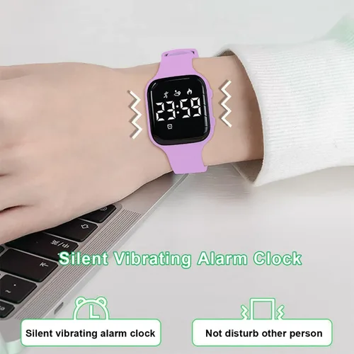 Miniatura 5 de Fitness Pedometer Watch Without App/Bluetooth,IP67 Waterproof LED Sports Watch with Timer Calories/Distance/Step Counter/2 Alarm Clocks, 21 Days
