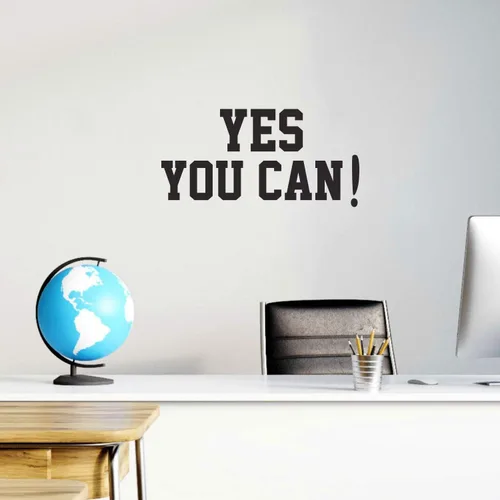 Miniatura 2 de Calcomanía de vinilo para pared, 22 x 44.5 pulgadas, motivacional, moderna, en casa, oficina, gimnasio y fitness, dormitorio, trabajo, sala