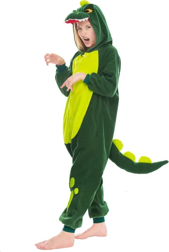 Miniatura 3 de Spooktacular Creations Unisex Child Pajama Plush jumpsuit Dinosaur Animal One Piece Halloween Costume