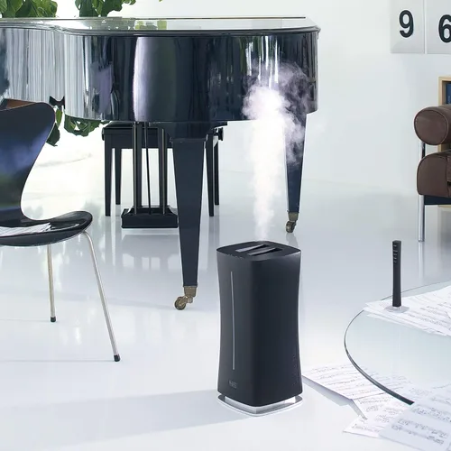 Miniatura 2 de Stadler Form Humidificador Eva con WiFi, sensor de humedad externo, modo automático, para habitaciones de hasta 860 pies cuadrados, nebulizador Negro