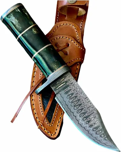 Miniatura 7 de Poshland BC-T-1092 - Cuchillo hecho a mano de acero de Damasco - Hermoso cuchillo