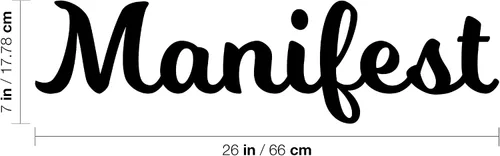 Miniatura 3 de Calcomanía de vinilo para pared, manifiesto, 7 x 26 pulgadas, moderna, inspiradora, linda frase para decoración de espejo de habitación de niños