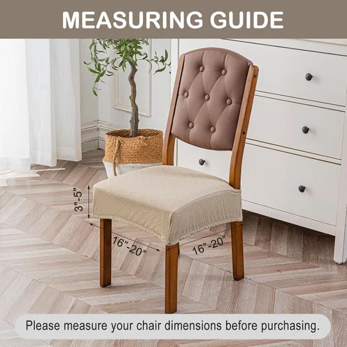 Miniatura 4 de Genina Fundas de asiento impermeables para sillas, fundas de asiento para sillas de comedor, fundas para sillas de cocina, fundas para sillas