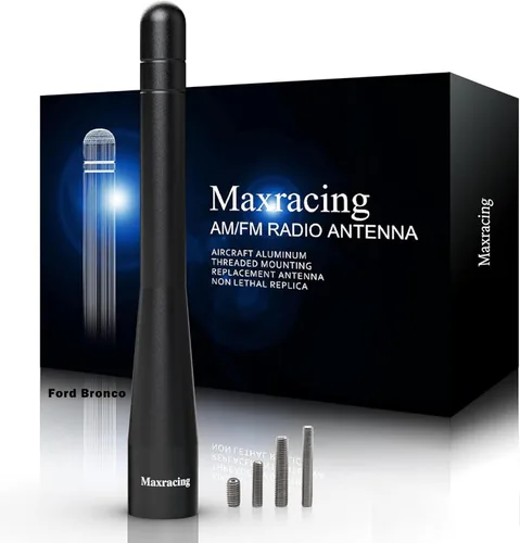 Miniatura 47 de MAXRACING - Antena corta para camión compatible con Z3 y Z4 1996-2016, segura para autolavado, antena de repuesto de aluminio
