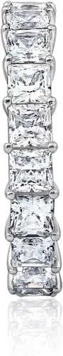 Miniatura 3 de Tienda Essentials Anillo de plata de ley con corte princesa hecho con circonita cúbica Infinite Elements (anteriormente colección Tienda)