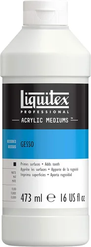 Liquitex Basics Tubo mediano de Gesso para aplicación en superficies, 8.5 onzas, Blanco, 16 onzas