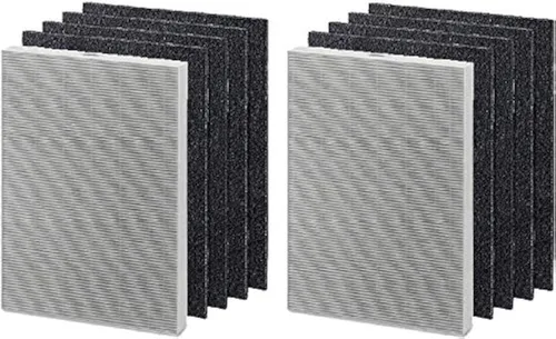 Nispira 9287201 HEPA + Juego de filtros de repuesto de carbono compatibles con Fellowes AeraMax 290 300 DX95 HF-300 Fellowes AP-300PH purificador de