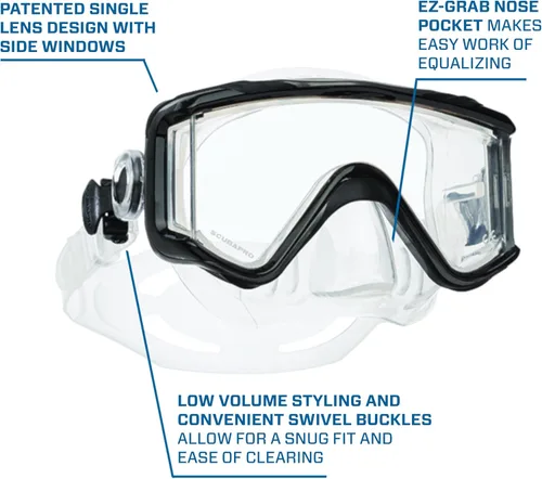 Miniatura 2 de Máscara de buceo Scubapro Crystal Vu Plus