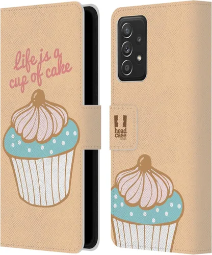 Miniatura 14 de Head Case Designs Assortment Cupcakes Happiness Leather Wallet Case Compatible with Samsung Galaxy A53 5G (2022)