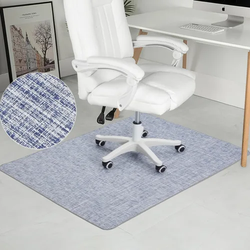 Tapete para silla para suelo de madera dura y azulejos, 36 x 48 pulgadas, tapete resistente para silla de oficina para sillas rodantes, Tejido de