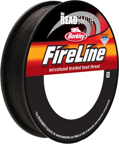 Miniatura 13 de The Beadsmith Fireline by Berkley - Hilo trenzado microfusionado - Prueba de 4 libras, diámetro de 005"/.12mm, carrete de 50 yardas, color cristal