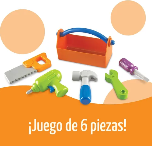 Miniatura 2 de Learning Resources New Sprouts Fix It!, juego de herramientas de motricidad fina para jugar, juguete de 6 piezas, para niños de 2 años en adelante