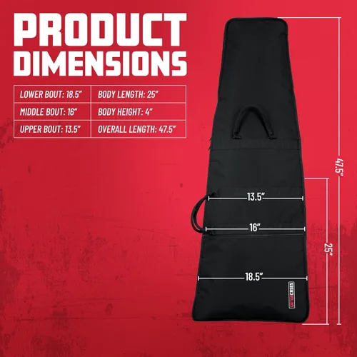 Miniatura 6 de Gator Cases - Funda acolchada de espuma para guitarras de estilo extremo, se adapta a Flying V, Explorer, Warlock y más, hasta 47.5 pulgadas