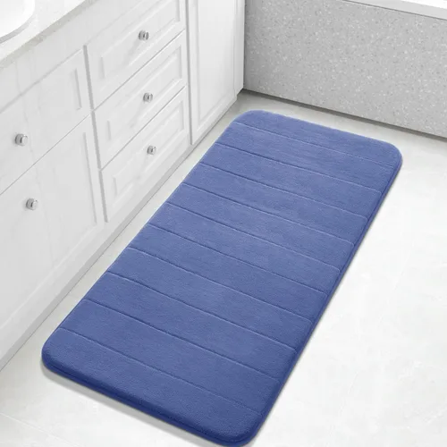 Miniatura 32 de Yimobra Tapete de baño de espuma viscoelástica, súper suave, absorbente, antideslizante, de secado rápido, lavable a máquina, tapete para bañera