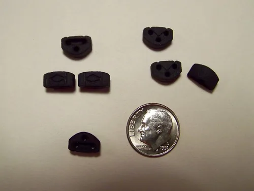 Miniatura 5 de Rosette Diamond - Bridas de cuerda de guitarra clásica, cuentas de puente de perfil bajo