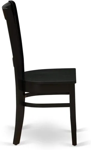 Miniatura 11 de East West Furniture NOVA5-BLK-W - Juego de muebles de comedor de 5 piezas, incluye una mesa de cocina rectangular con hojas de mariposa y 4 sillas