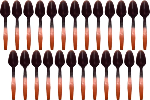 Miniatura 7 de Cucharas reutilizables de base biológica, paquete de 20, 5 colores, ideales para yogur, helado, helados, bebidas frías, empaquetadas en Estados