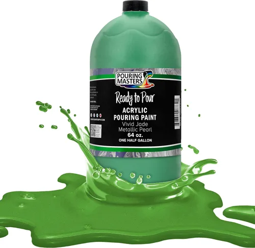 Miniatura 55 de Pouring Masters Royal Blue Metallic Pearl - Pintura acrílica para verter lista para verter – Pintura acrílica líquida premezclada de 32 onzas