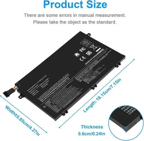 Miniatura 2 de Fancy Buying 01AV445 01AV448 L17L3P51 Batería para Lenovo ThinkPad E480 E490 E485 E495 E580 E585 E590 E595 E14 E15 Series SB10K97606 SB10K97608