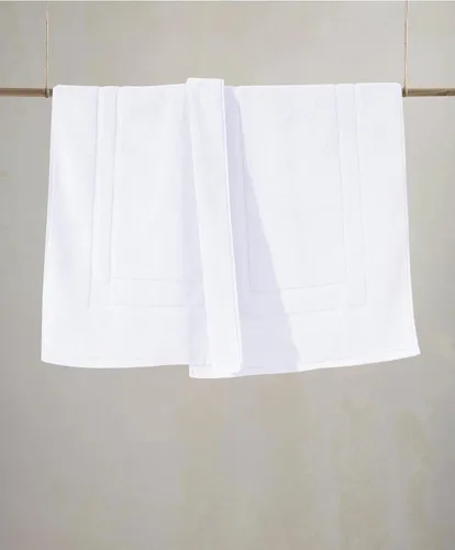 Miniatura 2 de Feather & Stitch - 2 tapetes de baño tipo toalla (30 x 21 pulgadas), tapetes de baño de rizo 100% algodón, tapetes para el suelo de la ducha