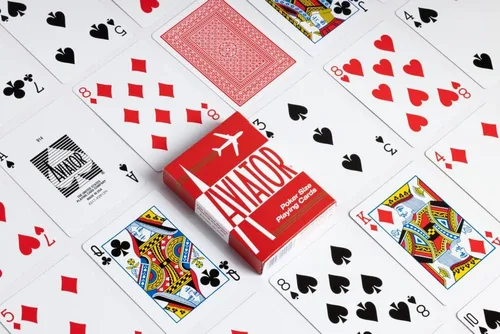 Miniatura 6 de Aviador Poker tamaño de naipes los colores pueden variar