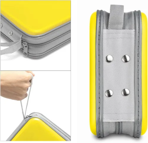 Miniatura 3 de Siveit Funda para CD, capacidad para 40 unidades, para CD/DVD, cartera, de plástico duro, DVD, carpetas de almacenamiento para automóvil, hogar