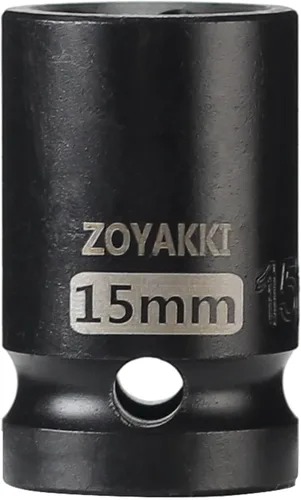 Miniatura 15 de Juego de llaves de impacto de 6 puntas de 1/2 pulgada - 1-1/2" (SAE), CR-MO, llave de eje de 1/2 pulgada de 6 puntas para fácil remoción de tuercas