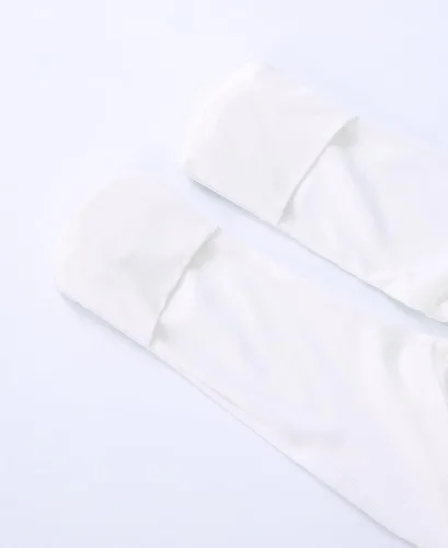 Miniatura 4 de Conjunto de gorro anudado para bebés recién nacidos, de viscosa de bambú, suave, con mitones