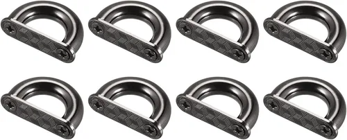 Miniatura 7 de uxcell Hebilla de puente de arco, conector de anillo en D de metal, grillete para colgar bolsas, correa de bolso, bricolaje y manualidades Tono