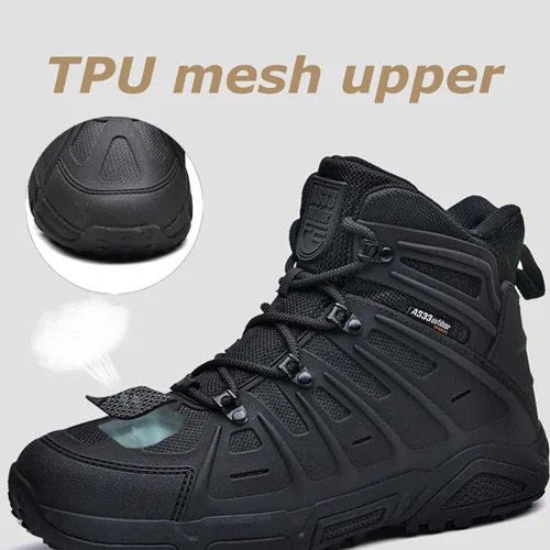 Miniatura 2 de Botas tácticas militares para hombre, botas de trabajo, botas de desierto, botas duraderas, botas de senderismo, botas de combate, botas ligeras