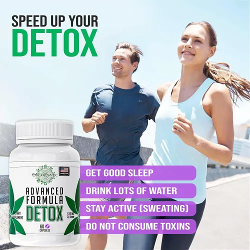 Total Detox Cleanse | Suplemento de desintoxicación de suministro de 10 días | Cardo mariano, raíz de jengibre y raíz de muelle amarilla | 60