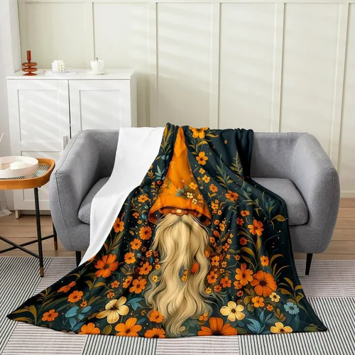 Miniatura 25 de Erosebridal American Flag Throw Blanket 40x50 Inch Sofa Bed Couch Decor,Rustic Deer Hunting Fleece Blanket for Kids Boys Girls,Farmhouse Cabin Bed
