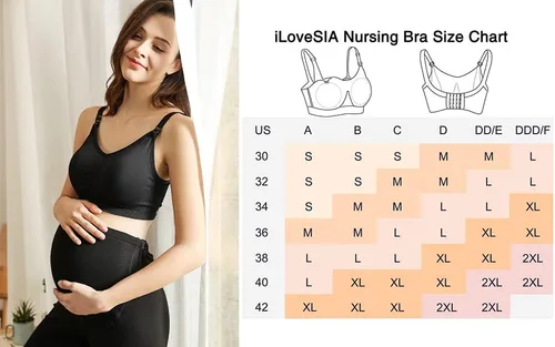 Miniatura 5 de iloveSIA Paquete de 3 brasier de lactancia sin costuras para mujer