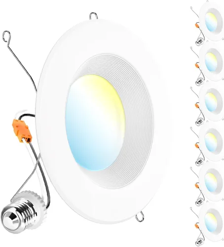 Miniatura 8 de Sunco - Paquete de 24 luces LED empotrables de 4 pulgadas, luces empotrables sin lata, borde deflector, 850 LM, 10 W, luz diurna de 5000 K